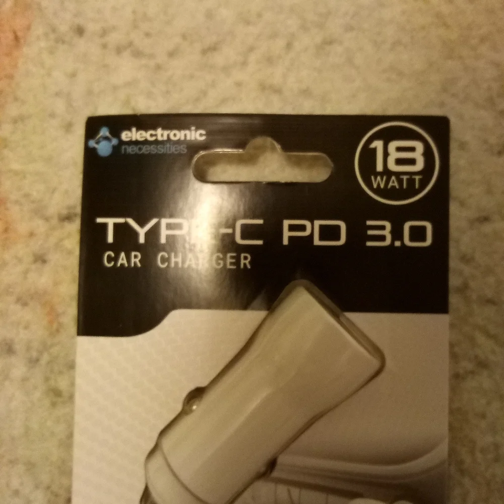 Electric Necessities 10 Watt Type-C PD 3.0 Car Charger Never opened